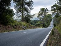 Lush Landscape of Nature in Spain: Mountains and Clouds