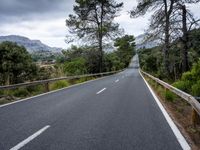 Lush Landscape of Nature in Spain: Mountains and Clouds