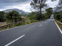 Lush Landscape of Nature in Spain: Mountains and Clouds