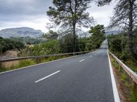 Lush Landscape of Nature in Spain: Mountains and Clouds