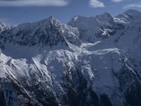 Majestic Alps Snowy Mountain Landscape 002