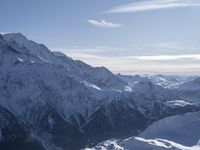 Majestic Alps Snowy Mountain Landscape