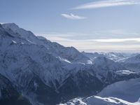 Majestic Alps Snowy Mountain Landscape