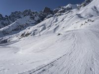 Majestic Mountain Range in the Alps - Tourist Attraction 002