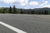 Majestic Mountains and Asphalt Road in Colorado Landscape 001