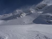 Majestic Mountains in a Snow Clear Sky