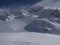 Majestic Mountains in a Snow Clear Sky