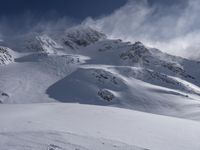 Majestic Mountains in a Snow Clear Sky