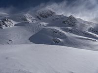 Majestic Mountains in a Snow Clear Sky