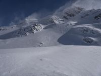 Majestic Mountains in a Snow Clear Sky