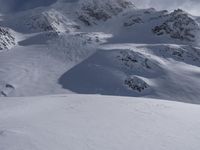 Majestic Mountains in a Snow Clear Sky