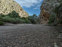 Majorca Landscape with Rock Wall in Spain