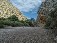 Majorca Landscape with Rock Wall in Spain