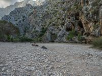 Majorca Spain Rock Wall Landscape