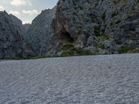 Scenic Landscape in Majorca, Spain with a Wall