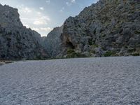 Scenic Landscape in Majorca, Spain with a Wall