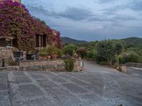 Majorca's Agricultural Landscape: Farmhouses and Clouds