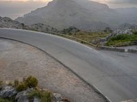 Majorca's Aerial Asphalt Road in the Balearic Islands