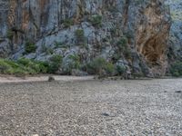 Majorca Landscape: Rock Wall Canyon in Spain