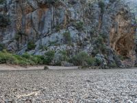 Majorca Landscape: Rock Wall Canyon in Spain