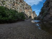 Majorca Landscape: Rock Wall in Europe