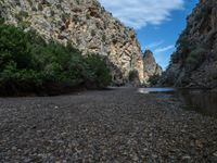 Majorca Landscape: Rock Wall in Europe