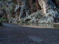 Majorca Landscape: Rocky Wall in Spain