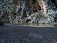 Majorca Landscape: Rocky Wall in Spain