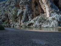 Majorca Landscape: Rocky Wall in Spain