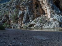 Majorca Landscape: Rocky Wall in Spain