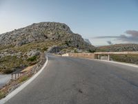 Majorca Road: Dawn Breaks Over Curved Armco Barriers