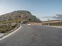 Majorca Road: Dawn Breaks Over Curved Armco Barriers