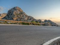 Majorca Road: European Landscape Under Cloudy Skies