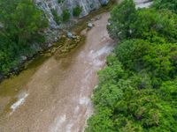 Majorca, Spain: Aerial Landscape with Rock Walls