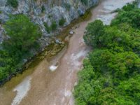 Majorca, Spain: Aerial Landscape with Rock Walls