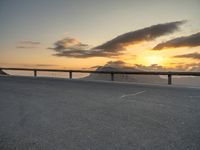 Majorca, Spain: Curved Road at Dawn with Armco Barrier