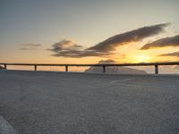 Majorca, Spain: Curved Road at Dawn with Armco Barrier