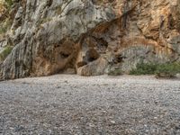 Majorca, Spain Landscape: Rock Wall and Canyon