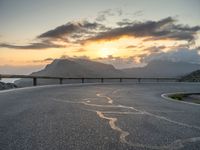 Majorca's Spain Road: Curving at Dawn