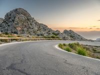 Majorca Spain Road at Dawn