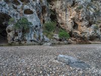 Majorca, Spain: Rock Walls and Gravel Landscape