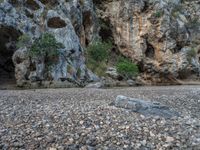 Majorca, Spain: Rock Walls and Gravel Landscape