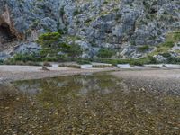 Majorca, Spain: Rock Wall in the Open Space