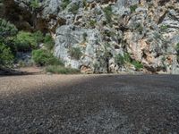 Majorca, Spain: Rock Wall and Shadow