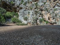 Majorca, Spain: Rock Wall and Shadow