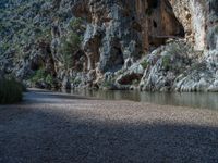 Majorca, Spain: Rock Wall Shadows