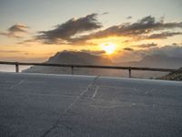 Majorca Sunrise: Asphalt Road with a Scenic Curve