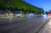 Nighttime City Lights in Málaga