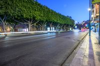 Nighttime City Lights in Málaga