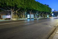 Nighttime City Lights in Málaga